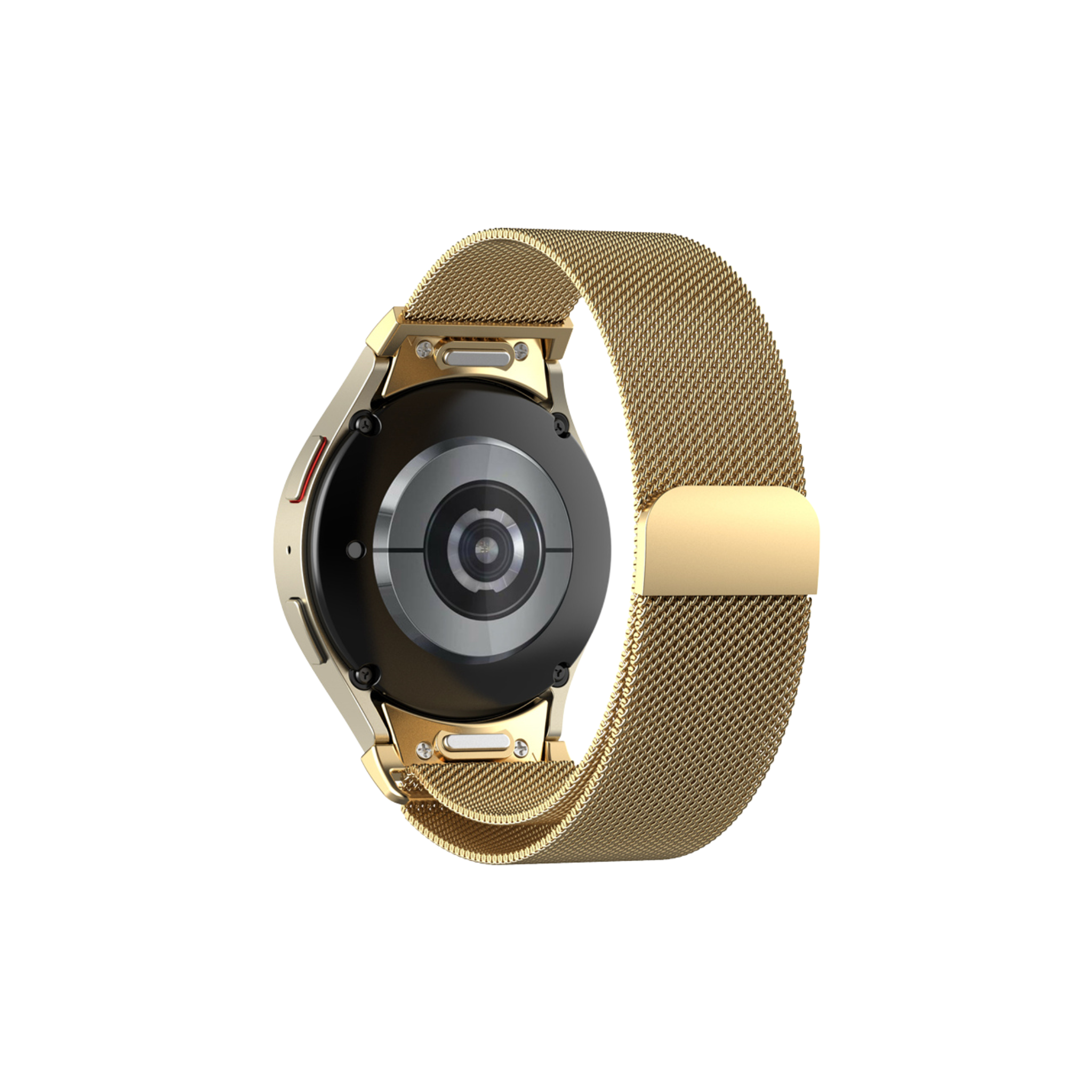Edles Milanese Flow Edelstahlarmband in Rosegold für Samsung Galaxy Watch, Garmin – feines Milanaisegeflecht mit magnetischem Verschluss, stilvoll und individuell anpassbar.